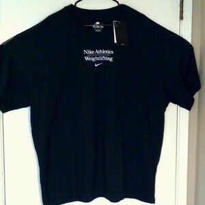 NEW NIKE TRAINING "MAX90 Weightlifting Tee" MEN'S BLACK T-SHIRT 2XL AP5507-010